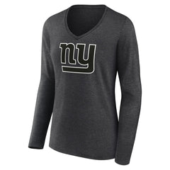 NFL New York Giants Women's Personalized Name & Number Monochrome V-neck T-Shirt