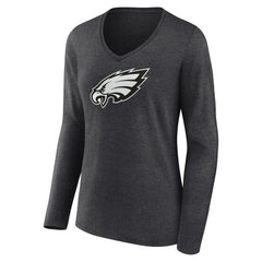 NFL Philadelphia Eagles Women's Personalized Name & Number Monochrome V-neck T-Shirt