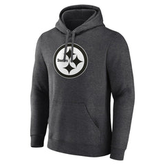 NFL Pittsburgh Steelers Personalized Name & Number Monochrome Pullover Hoodie