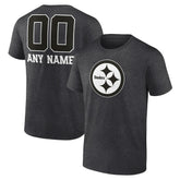 NFL Pittsburgh Steelers Personalized Name & Number Monochrome T-Shirt
