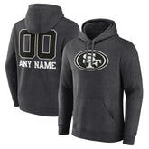 NFL San Francisco 49ers Personalized Name & Number Monochrome Pullover Hoodie