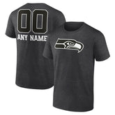 NFL Seattle Seahawks Personalized Name & Number Monochrome T-Shirt