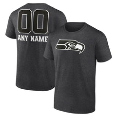 NFL Seattle Seahawks Personalized Name & Number Monochrome T-Shirt