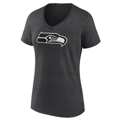 NFL Seattle Seahawks Women's Personalized Name & Number Monochrome V-Neck Long Sleeve T-Shirt