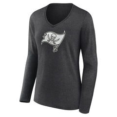 NFL Tampa Bay Buccaneers Women's Personalized Name & Number Monochrome V-neck T-Shirt