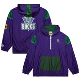 Milwaukee Bucks Unisex Hardwood Classics Team OG 3.0 Anorak Half-Zip Windbreaker Jacket - Purple | Mitchell & Ness shop