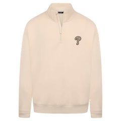 Philadelphia Phillies Levelwear Murray Quarter-Zip Sweatshirt - Khaki