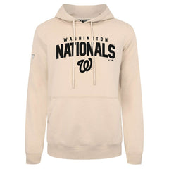 Washington Nationals Levelwear Podium Team Arch Pullover Hoodie - Khaki
