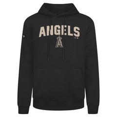 Los Angeles Angels Levelwear Podium Team Arch Pullover Hoodie - Black