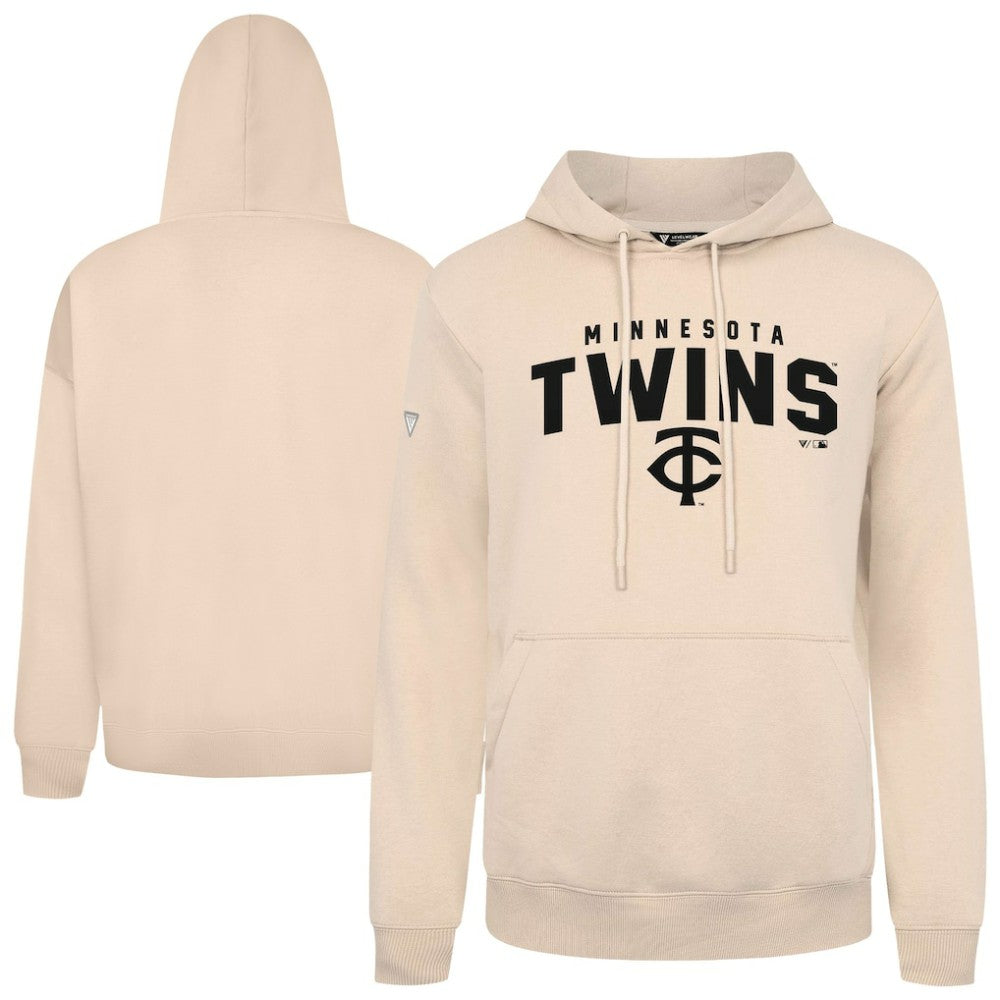 Minnesota Twins Levelwear Podium Team Arch Pullover Hoodie - Khaki