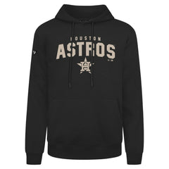 Houston Astros Levelwear Podium Team Arch Pullover Hoodie - Black