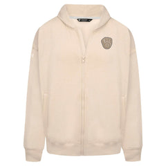 Milwaukee Brewers Levelwear Uphill Oversized Full-Zip Hoodie - Khaki