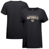 Washington Nationals Levelwear Influx Team Arch T-Shirt - Black