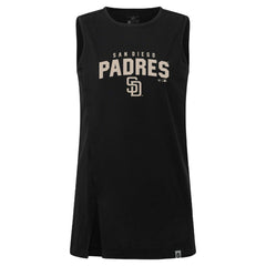 San Diego Padres Levelwear Women's Influx Team Arch Tank Top - Black