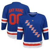 New York Rangers Youth Replica Custom Jersey
