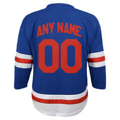 New York Rangers Youth Replica Custom Jersey