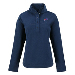 NFL Buffalo Bills Cutter & Buck Women's Hunts Point Eco Half-Snap Sweatshirt