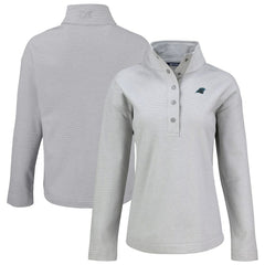 NFL Carolina Panthers Cutter & Buck Women's Hunts Point Eco Half-Snap Sweatshirt