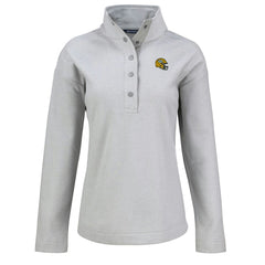 NFL Green Bay Packers Cutter & Buck Women's Hunts Point Eco Half-Snap Sweatshirt