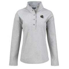 NFL Jacksonville Jaguars Cutter & Buck Women's Hunts Point Eco Half-Snap Sweatshirt