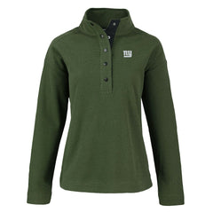 NFL New York Giants Cutter & Buck Women's Hunts Point Eco Half-Snap Sweatshirt