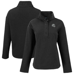NFL Las Vegas Raiders Cutter & Buck Women's Hunts Point Eco Half-Snap Sweatshirt