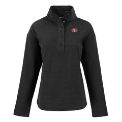 NFL San Francisco 49ers Cutter & Buck Women's Hunts Point Eco Half-Snap Sweatshirt