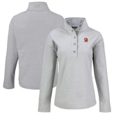 NFL Tampa Bay Buccaneers Cutter & Buck Women's Hunts Point Eco Half-Snap Sweatshirt