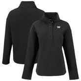 NFL Washington Commanders Cutter & Buck Women's Hunts Point Eco Half-Snap Sweatshirt