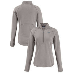 NFL Buffalo Bills Cutter & Buck Women's Peshastin Eco Fleece Recycled Tri-Blend Raglan Half-Zip Jacket