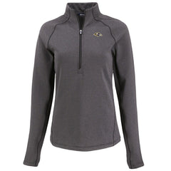 NFL Baltimore Ravens Cutter & Buck Women's Peshastin Eco Fleece Recycled Tri-Blend Raglan Half-Zip Jacket