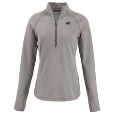 NFL Carolina Panthers Cutter & Buck Women's Peshastin Eco Fleece Recycled Tri-Blend Raglan Half-Zip Jacket