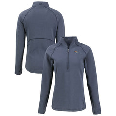 NFL Denver Broncos Cutter & Buck Women's Peshastin Eco Fleece Recycled Tri-Blend Raglan Half-Zip Jacket