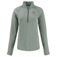 NFL Green Bay Packers Cutter & Buck Women's Peshastin Eco Fleece Recycled Tri-Blend Raglan Half-Zip Jacket