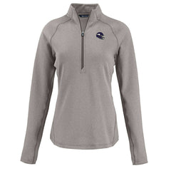 NFL Minnesota Vikings Cutter & Buck Women's Peshastin Eco Fleece Recycled Tri-Blend Raglan Half-Zip Jacket