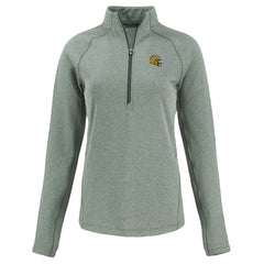 NFL Green Bay Packers Cutter & Buck Women's Peshastin Eco Fleece Recycled Tri-Blend Raglan Half-Zip Jacket