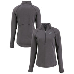 NFL Philadelphia Eagles Cutter & Buck Women's Peshastin Eco Fleece Recycled Tri-Blend Raglan Half-Zip Jacket