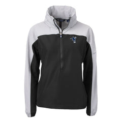 NFL Indianapolis Colts Cutter & Buck Women's Charter Eco Recycled Half-Zip Hooded Anorak Jacket