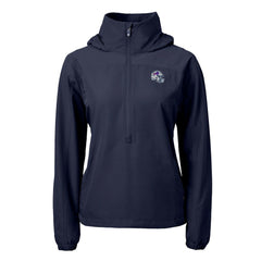 NFL Buffalo Bills Cutter & Buck Women's Charter Eco Recycled Half-Zip Hooded Anorak Jacket