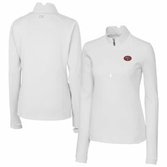 NFL San Francisco 49ers Cutter & Buck Women's Traverse Stretch Quarter-Zip Pullover Top