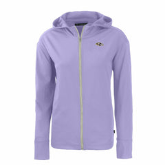 NFL Baltimore Ravens Cutter & Buck Women's Daybreak Eco Recycled Full-Zip Hoodie Jacket