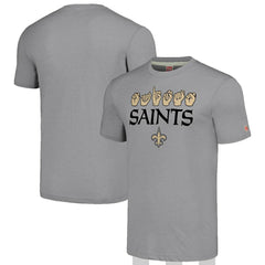 NFL New Orleans Saints Homage Unisex The NFL ASL Collection by Love Sign American Sign Language T-Shirt