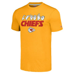 NFL Kansas City Chiefs Homage Unisex The NFL ASL Collection by Love Sign American Sign Language T-Shirt