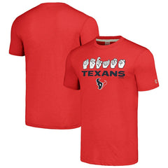 NFL Houston Texans Homage Unisex The NFL ASL Collection by Love Sign American Sign Language T-Shirt