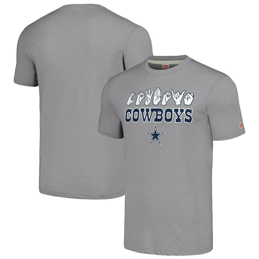 NFL Dallas Cowboys Homage Unisex The NFL ASL Collection by Love Sign American Sign Language T-Shirt