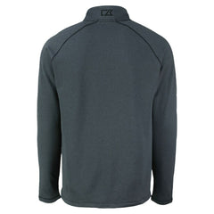 Chicago Cubs Cutter & Buck Peshastin Eco Fleece Recycled Raglan Quarter-Zip Top - Heather Black