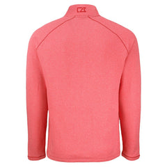 Chicago Cubs Cutter & Buck Peshastin Eco Fleece Recycled Raglan Quarter-Zip Top - Heather Red