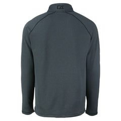 Boston Red Sox Cutter & Buck Peshastin Eco Fleece Recycled Raglan Quarter-Zip Top - Heather Black