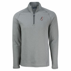 Cincinnati Reds Cutter & Buck Peshastin Eco Fleece Recycled Raglan Quarter-Zip Top - Heather Gray