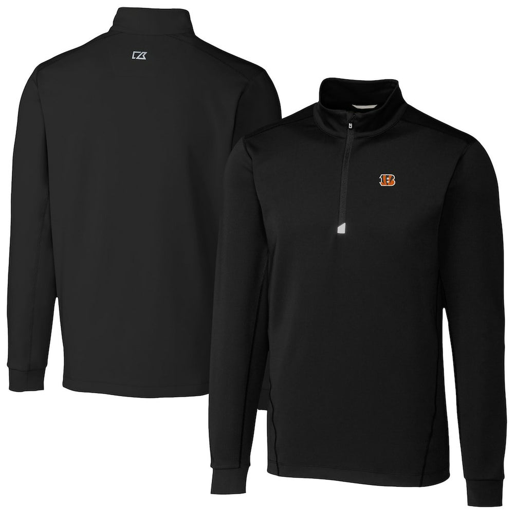 NFL Cincinnati Bengals Cutter & Buck Traverse Stretch Quarter-Zip Top